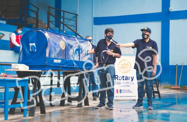 Rotarios donan cápsulas para pacientes covid