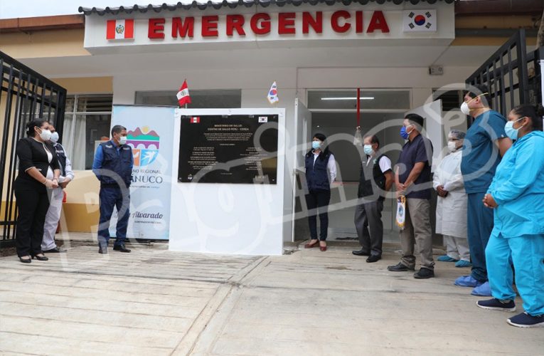 Con apoyo de Corea implementan sala de emergencias del centro de salud Perú Corea