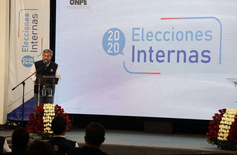 ONPE destacó trabajo de organismos Elecciones Internas de partidos políticos