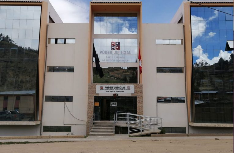 Lauricocha dona edificio a Corte de Justicia de Huánuco