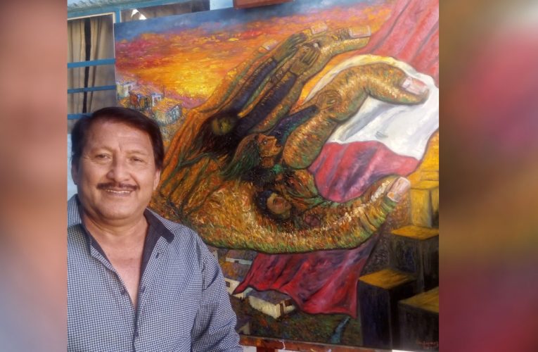 Eduardo Espinoza participa en evento internacional de pintura