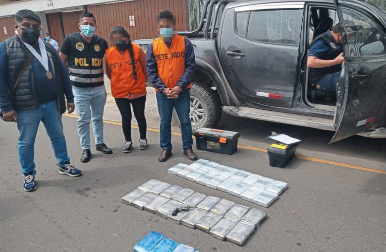 Huanuqueños detenidos con 60 kilos de droga