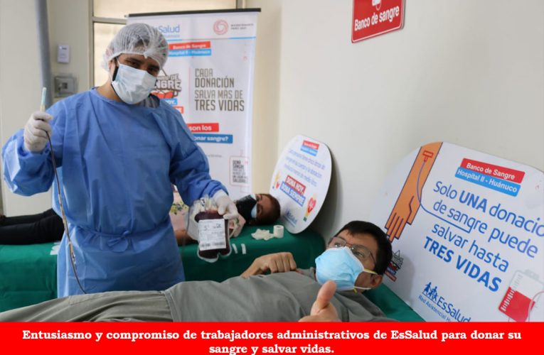 Realizan primera campaña de donación de sangre desde inicio de la emergencia