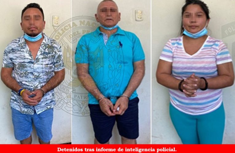 Turco y peruanos detenidos con droga