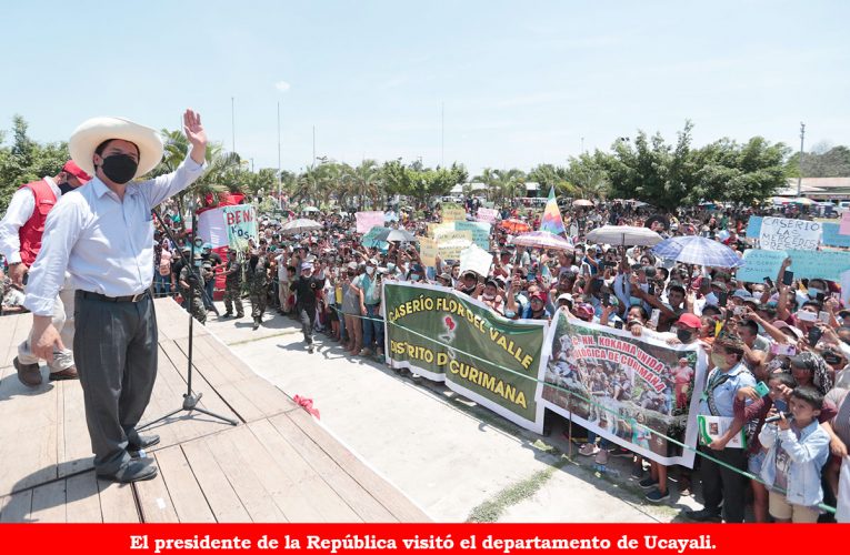 Presidente Castillo en Ucayali: Gas de Curimaná llegará a familias  que más lo necesitan