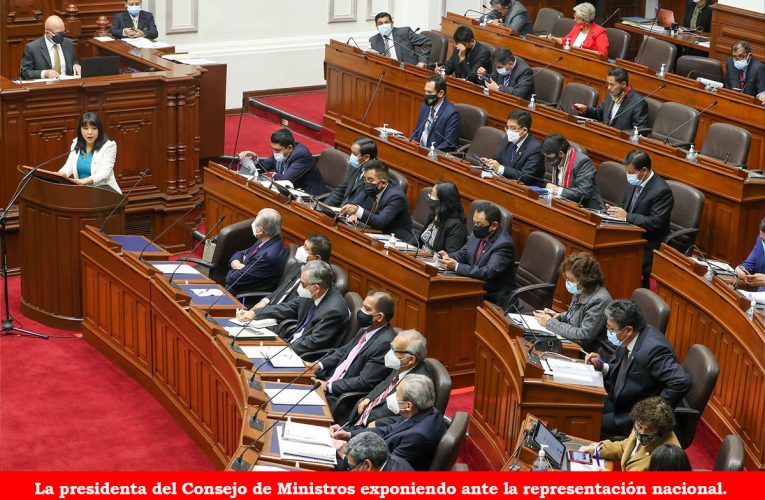 Premier Vásquez propone al Congreso pacto por la estabilidad y la democracia