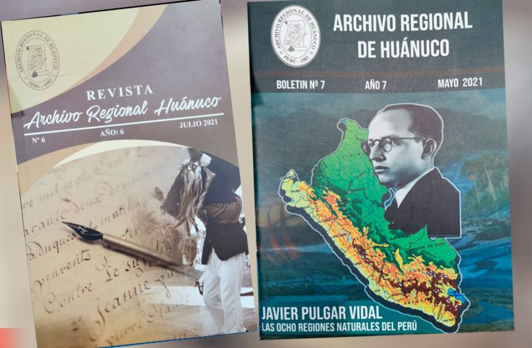 Archivo Regional Huánuco pone a vuestra consideración Revista y Boletín