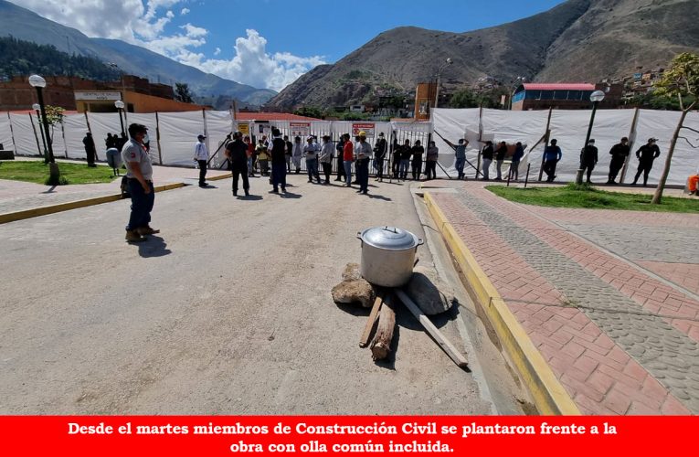 Definen bolsa de trabajo en obra de hospital de Ambo