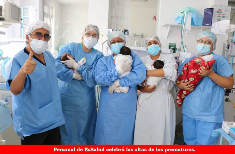 EsSalud: 260 bebes nacidos prematuramente dejaron hospital