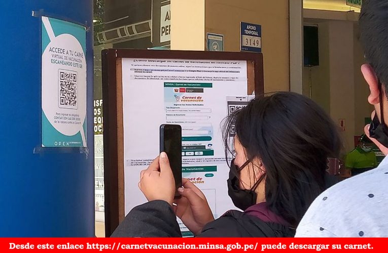 Carnet de vacunación: imprime tu documento para tenerlo a mano