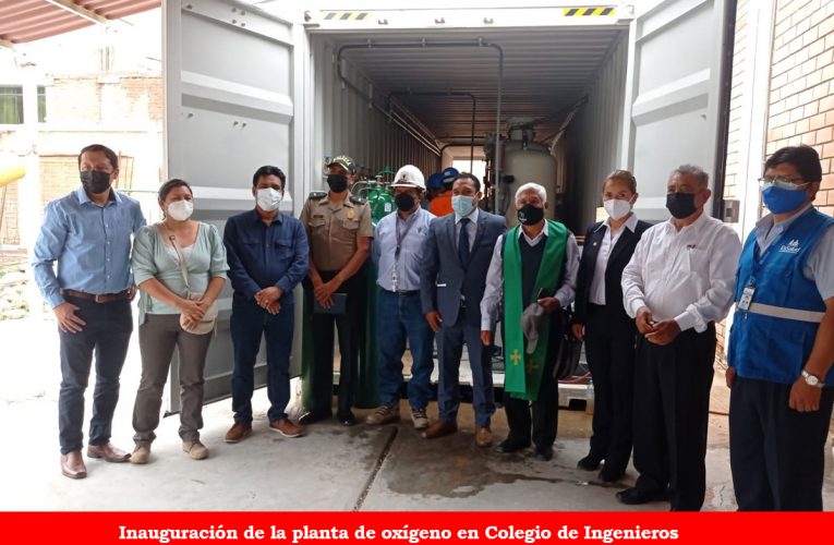 Inauguran planta de oxígeno en Colegio de Ingenieros