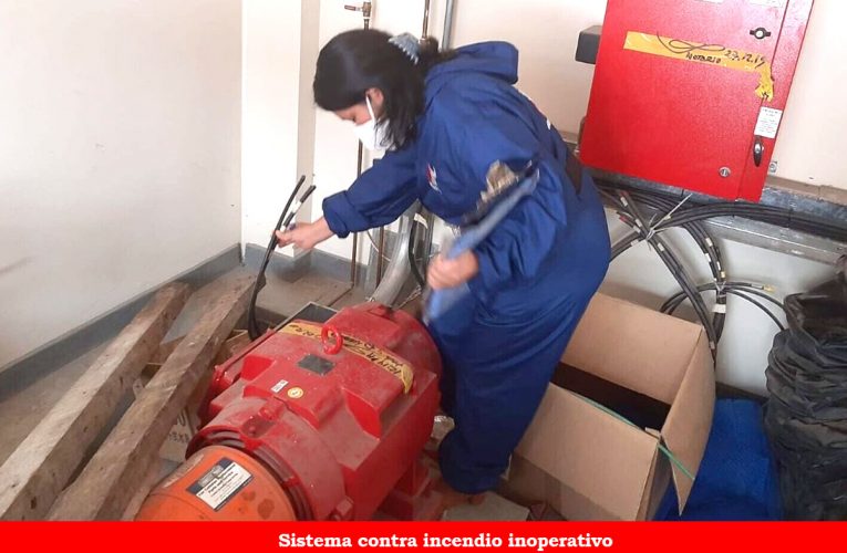 Sistema contra incendio de hospital está inoperativo