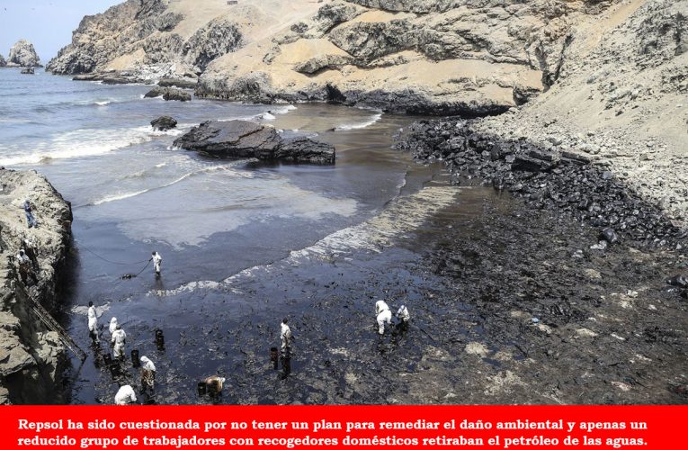 Seis mil barriles de petróleo contaminan el mar de Perú