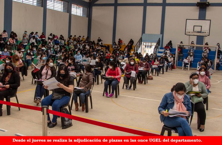 Hoy adjudican plazas docentes para secundaria en la UGEL Huánuco