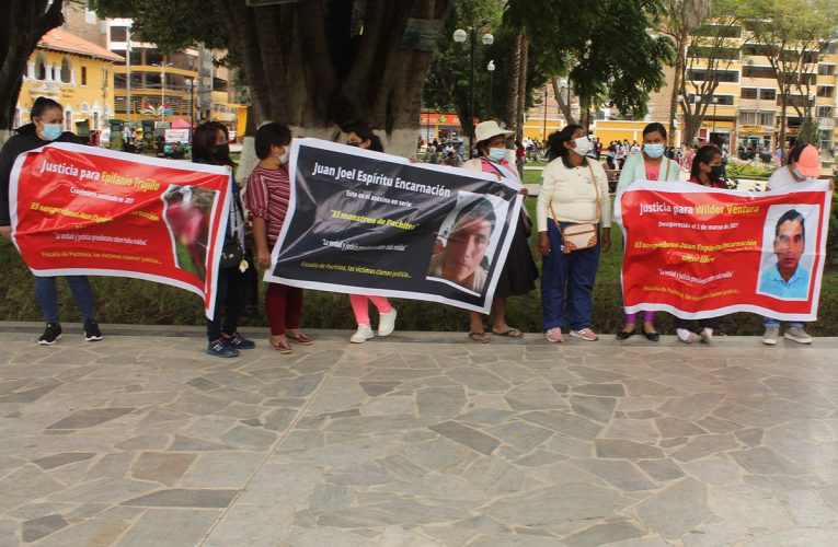 Familiares de desaparecidos en Pachitea exigen justicia