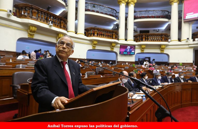 Congreso da voto de confianza al gabinete Torres