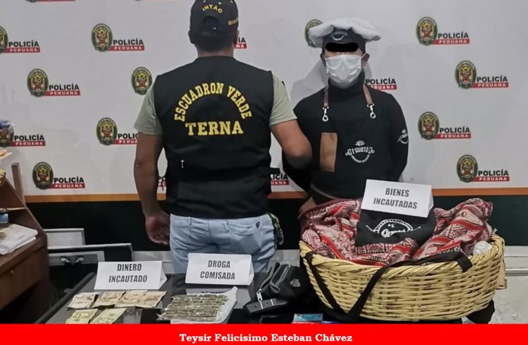 Sujeto vendía droga en canasta de carrizo