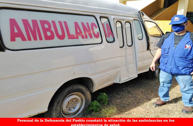 Defensoría demanda contratar choferes para ambulancias