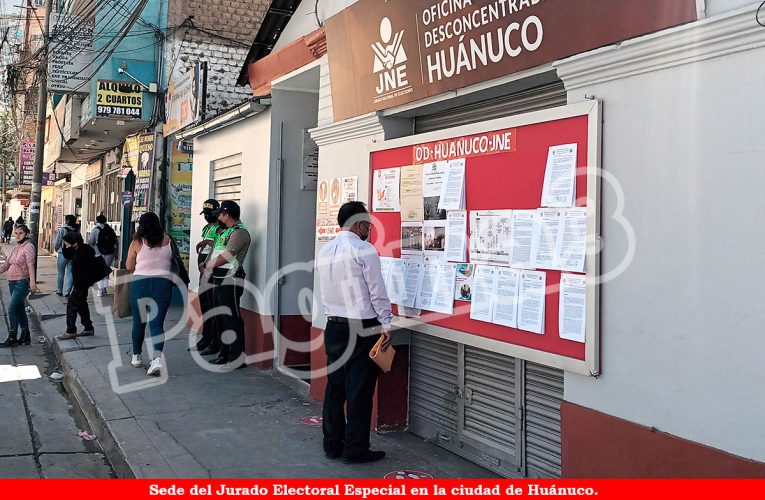 JEE publica 15 listas de candidatos para periodo de tachas