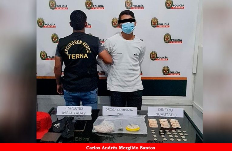 Intervenido con droga cumplirá prisión preventiva