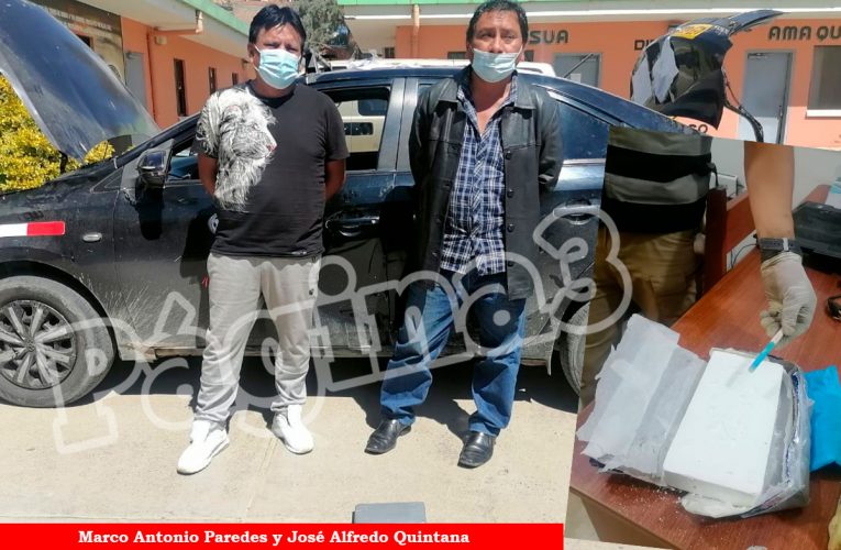 Dictan prisión para chófer y pasajero detenidos con un kilo de clorhidrato de cocaína