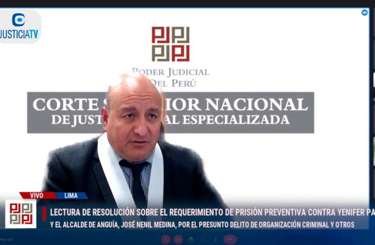 Juez suspende hasta mañana lectura de resolución sobre pedido de prisión para cuñada de presidente y alcalde de Anguía