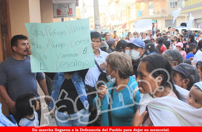 Piden intervención de la Defensoría para que no los desalojen de La Pedroza