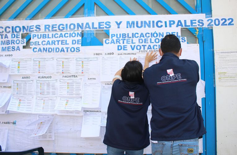 ODPE Huánuco publica lista de  locales de votación y mesas de sufragio