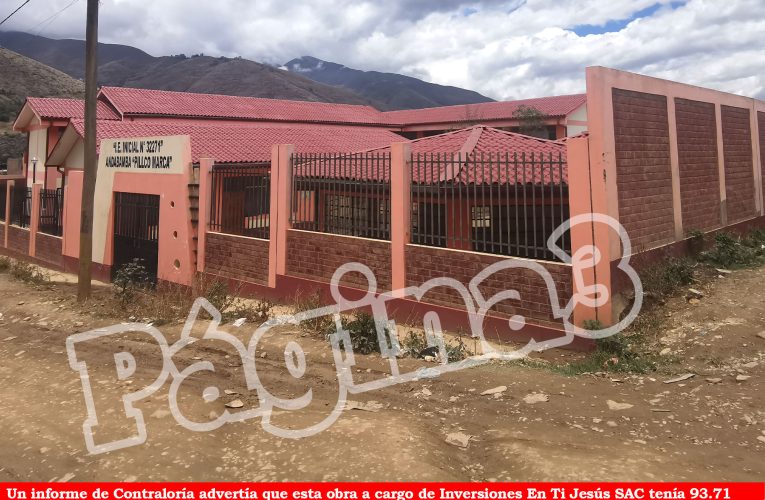 Empresa que construyó colegio de Andabamba pierde arbitraje para anular rescisión de contrato