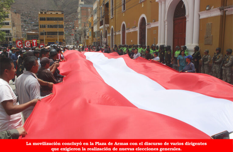 Marcha pacífica en Huánuco