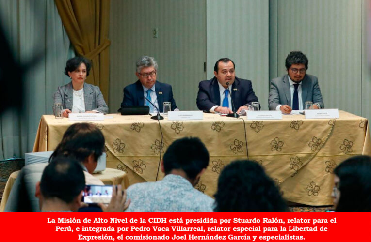 CIDH emitirá informe sobre situación del Perú dentro de 30 días