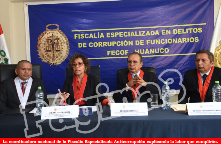 Equipo llegado de Lima inició trabajo para acelerar investigaciones por corrupción