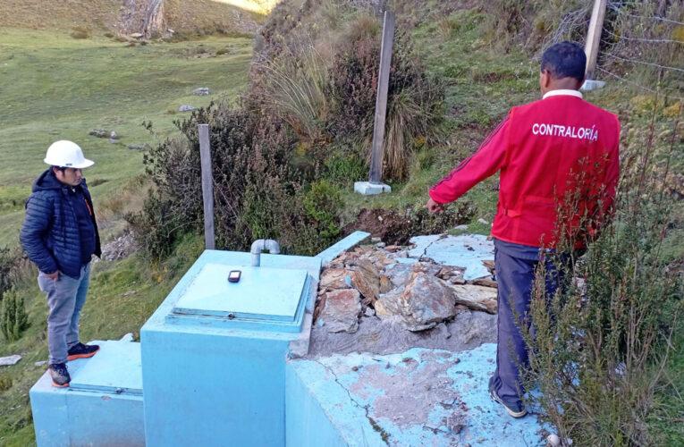 Deficiencias en instalación de agua potable en Llata causa perjuicio por S/ 241 mil