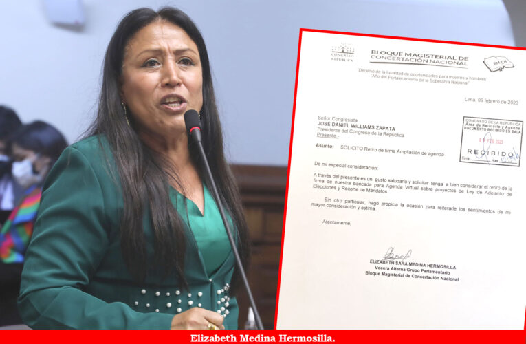 Medina sabotea debate de adelanto de elecciones generales