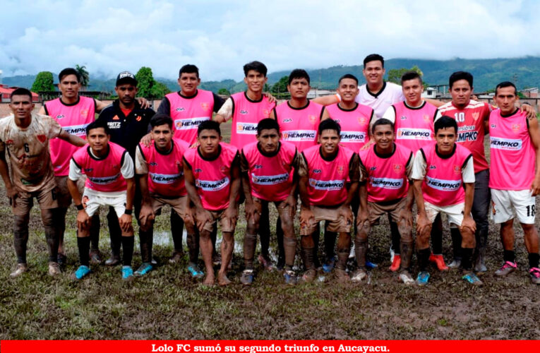 Lolo FC lidera en Aucayacu