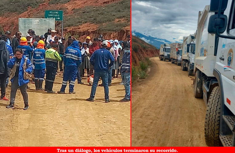 Pobladores de Nauyán bloquearon carretera al botadero exigiendo mejorar la carretera