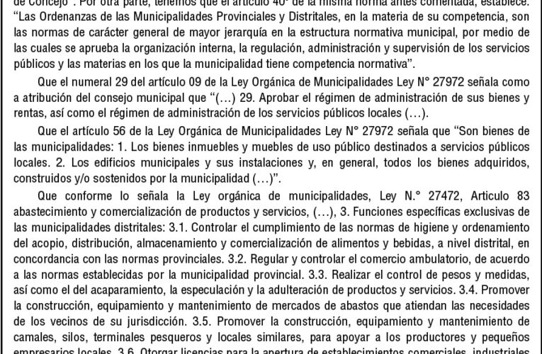 Ordenanza n.° 002 de la Municipalidad Distrital de San Rafael