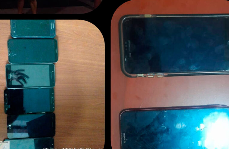 Decomisan 10 celulares en tienda de reparaciones