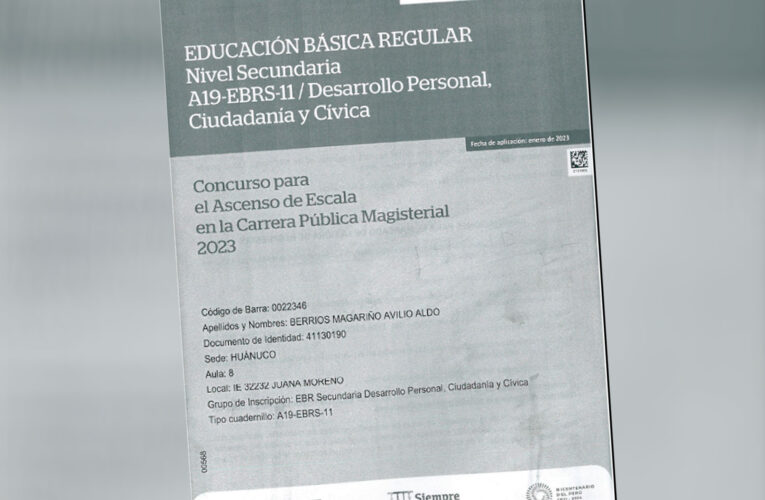 Profesor denuncia irregularidad en examen de ascenso