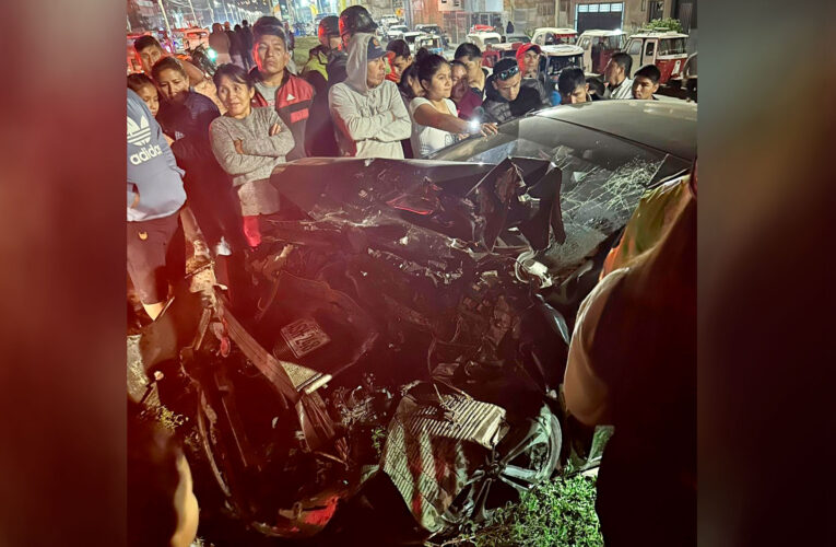 Camionero fuga tras chocar con suboficial PNP