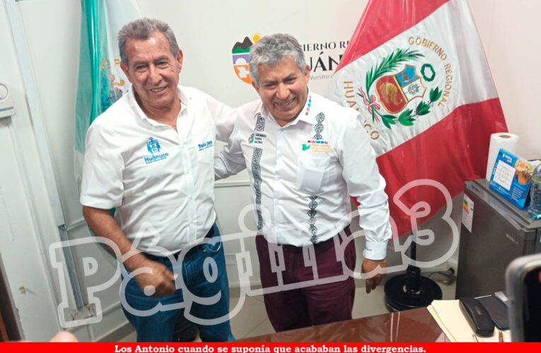 Jara y Pulgar sin acuerdos para ejecutar obras  en la provincia de Huánuco