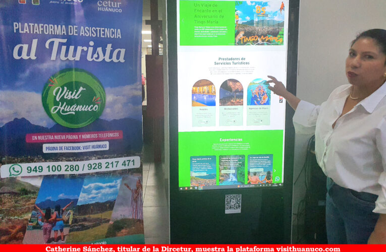 Con plataforma virtual orientan sobre turismo y negocios en Huánuco