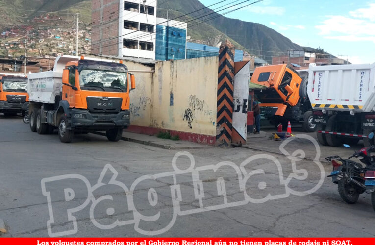 Faltan operadores para volquetes y maquinaria compradas por el Gorehco