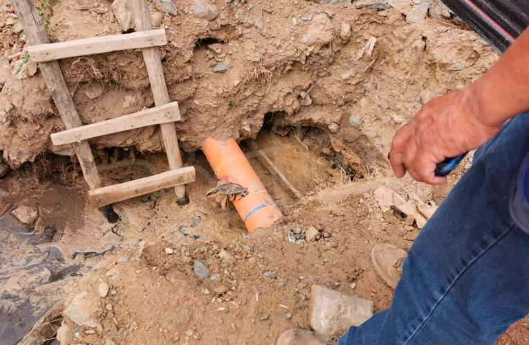 Detectan conexiones ilegales de agua potable cerca a la planta  de tratamiento