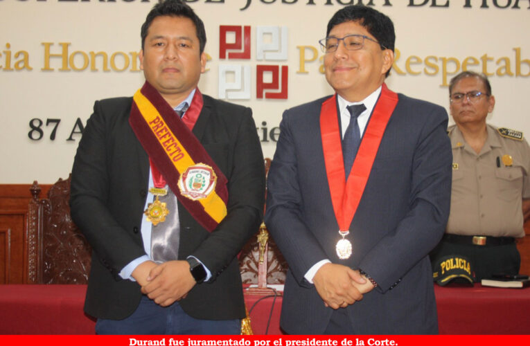 Juramenta prefecto regional de Huánuco