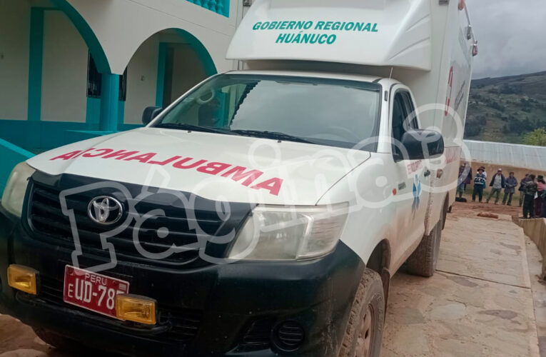 Formalizan denuncia por retención de ambulancia en Choras