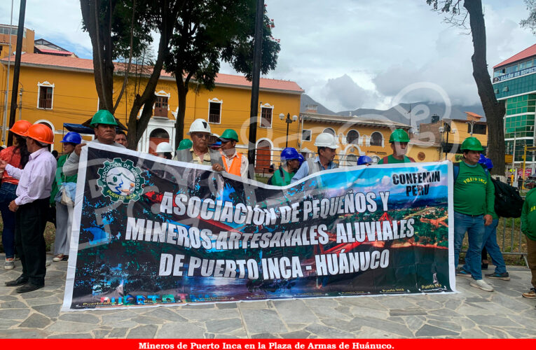 Mineros de Puerto Inca  se quejan por operaciones de interdicción
