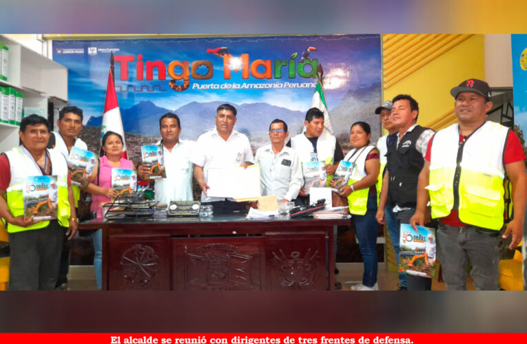 Pedirán al premier instalar mesa técnica para el desarrollo de Leoncio Prado y Monzón