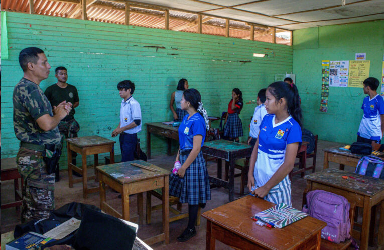 Fomentan convivencia armoniosa entre  escolares de Puerto Inca