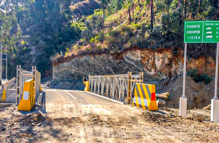Instalaron puentes en ruta a Huacaybamba